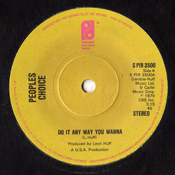 People's Choice Do It Any Way You Wanna / The Big Hurt USED VINYL 7INCH 45 RPM SINGLE STEREO
