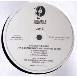 Jay-Z / Memphis Bleek / Beanie Sigel Change The Game USED VINYL 12INCH 12INCH PROMO