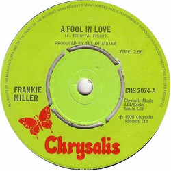 Frankie Miller A Fool In Love USED VINYL 7INCH 45 RPM SINGLE