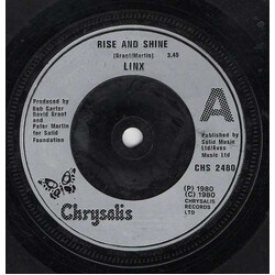 Linx Rise And Shine USED VINYL 7INCH 45 RPM SINGLE