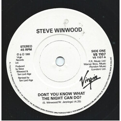 Steve Winwood Don't You Know What The Night Can Do? USED VINYL 7INCH