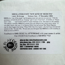 Sheila Ferguson New Kind Of Medicine Album Sampler USED VINYL 12INCH WHITE LABEL