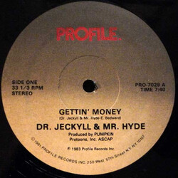 Dr. Jeckyll & Mr. Hyde Gettin' Money USED VINYL 12INCH 33 S RPM SINGLE STEREO