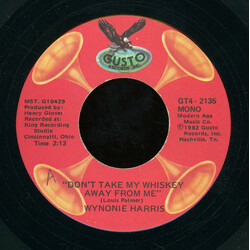 Wynonie Harris Don't Take My Whiskey Away From Me / Git To Gittin' Baby USED VINYL 7INCH 45 RPM