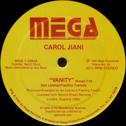 Carol Jiani Vanity VINYL 12" USED