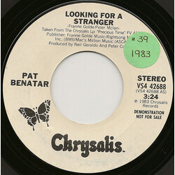 Pat Benatar Looking For A Stranger USED VINYL 7INCH 45 RPM SINGLE PROMO