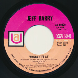 Jeff Barry Where It's At / Much Too Young USED VINYL 7INCH 45 RPM SINGLE