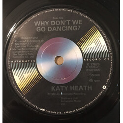 Katy Heath Why Don't We Go Dancing? USED VINYL 7INCH 45 RPM SINGLE STEREO