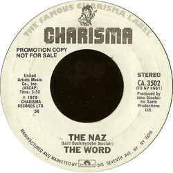 The Word (7) The Naz USED VINYL 7INCH 45 RPM PROMO