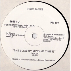 Rick James She Blew My Mind (69 Times) USED VINYL 12INCH PROMO