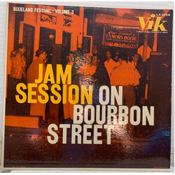 Bourbon Street All-Star Dixielanders Jam Session On Bourbon Street (Dixieland Festival–Volume 3) Vinyl LP USED
