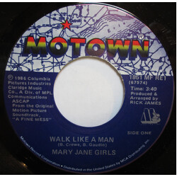 Mary Jane Girls Walk Like A Man USED VINYL 7INCH 45 RPM SINGLE REISSUE