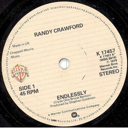 Randy Crawford Endlessly USED VINYL 7INCH 45 RPM SINGLE