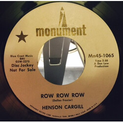 Henson Cargill Row Row Row USED VINYL 7INCH 45 RPM SINGLE PROMO