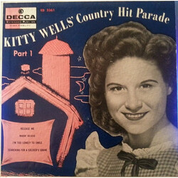 Kitty Wells Country Hit Parade Part 1 USED VINYL 7INCH 45 RPM EP