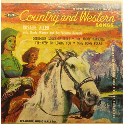 Rosalie Allen / "Shorty" Warren And His Western Rangers Country And Western Songs USED VINYL 7INCH 45 RPM EP