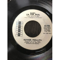 Esther Phillips Baby, I'm For Real USED VINYL 7INCH 45 RPM SINGLE PROMO WHITE LABEL