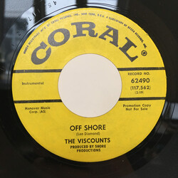 The Viscounts Off Shore/Come, Come On Back USED VINYL 7INCH 45 RPM SINGLE PROMO