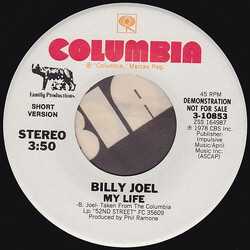 Billy Joel My Life USED VINYL 7INCH 45 RPM PROMO STEREO