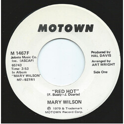 Mary Wilson Red Hot USED VINYL 7INCH PROMO