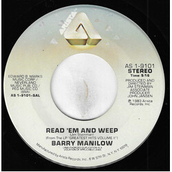 Barry Manilow Read 'Em And Weep USED VINYL 7INCH 45 RPM SINGLE