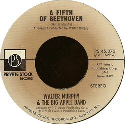 Walter Murphy & The Big Apple Band A Fifth Of Beethoven USED VINYL 7INCH 45 RPM STYRENE