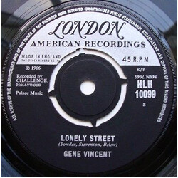 Gene Vincent Lonely Street USED VINYL 7INCH 45 RPM