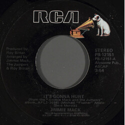 Jimmie Mack It's Gonna Hurt USED VINYL 7INCH 45 RPM