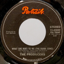 The Producers (6) What She Does To Me (The Diana Song) USED VINYL 7INCH 45 RPM