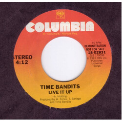 Time Bandits Live It Up USED VINYL 7INCH 45 RPM PROMO STYRENE STEREO