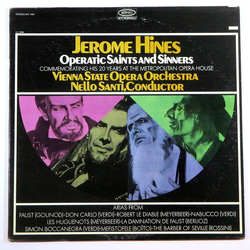 Jerome Hines Operatic Saints and Sinners Vinyl LP USED