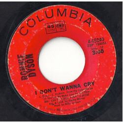 Ronnie Dyson I Don't Wanna Cry / She's Gone USED VINYL 7INCH 45 RPM