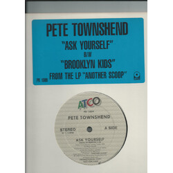 Pete Townshend Ask Yourself / Brooklyn Kids USED VINYL 12INCH 33 S RPM SINGLE PROMO