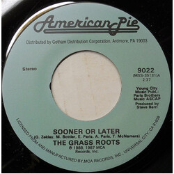 The Grass Roots / Keith Carradine Sooner Or Later / I'm Easy USED VINYL 7INCH 45 RPM SINGLE STEREO