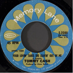 Tommy Cash Your Lovin' Takes The Leavin' Out Of Me / Six White Horses USED VINYL 7INCH 45 RPM