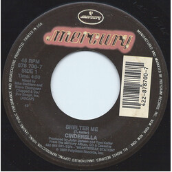 Cinderella (3) Shelter Me USED VINYL 7INCH 45 RPM SINGLE