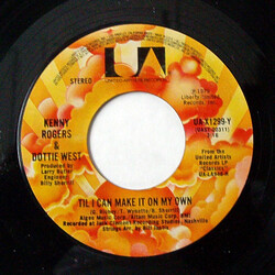 Kenny Rogers / Dottie West Til I Can Make It On My Own / Midnight Flyer VINYL 7" USED