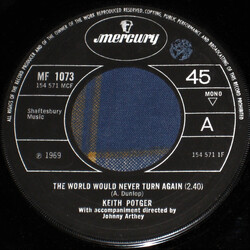 Keith Potger The World Would Never Turn Again USED VINYL 7INCH 45 RPM SINGLE MONO