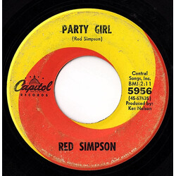 Red Simpson Party Girl / Mini-Skirt Minnie USED VINYL 7INCH 45 RPM
