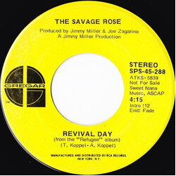 Savage Rose Revival Day USED VINYL 7INCH 45 RPM PROMO STEREO MONO