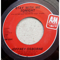 Jeffrey Osborne Stay With Me Tonight / Baby USED VINYL 7INCH 45 RPM STEREO