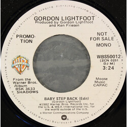 Gordon Lightfoot Baby Step Back USED VINYL 7INCH 45 RPM SINGLE PROMO STEREO MONO