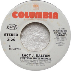 Lacy J. Dalton Everybody Makes Mistakes USED VINYL 7INCH 45 RPM PROMO