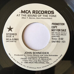John Schneider At The Sound Of The Tone USED VINYL 7INCH 45 RPM SINGLE PROMO STEREO