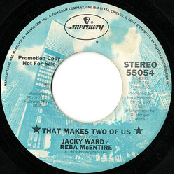 Jacky Ward / Reba McEntire That Makes Two Of Us USED VINYL 7INCH 45 RPM SINGLE PROMO