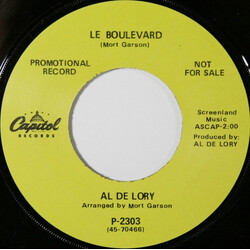 Al De Lory Those Were The Days / Le Boulevard USED VINYL 7INCH 45 RPM SINGLE PROMO