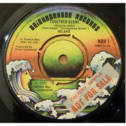Melanie (2) Together Alone USED VINYL 7INCH 45 RPM SINGLE