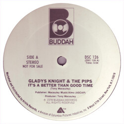 Gladys Knight And The Pips It's A Better Than Good Time USED VINYL 12INCH 33 S RPM PROMO