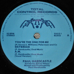 Paul Hardcastle You're The One For Me / Daybreak / A.M. USED VINYL 7INCH 45 RPM SINGLE