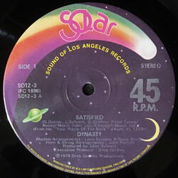 Dynasty Satisfied USED VINYL 12INCH 45 RPM
